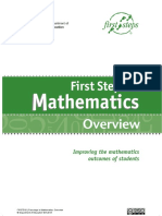 1st Steps Mathematics Overview