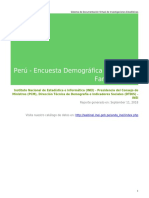 Perù Encuesta Demografica 2017