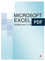 Fórmulas y Funciones de Excel 2013