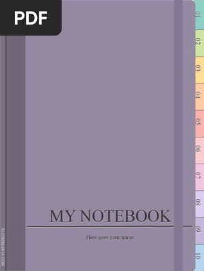 Digital Notebook With Tabs and Stickers · SlidesMania