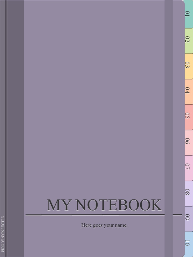 Digital Notebook With Tabs and Stickers SlidesMania PDF Application