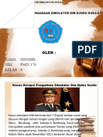 PPT, Kasus Korupsi Pengadaan Simulator Sim Djoko