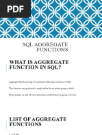 SQL Aggregate Functions