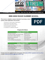 Radar Summer School Flyer