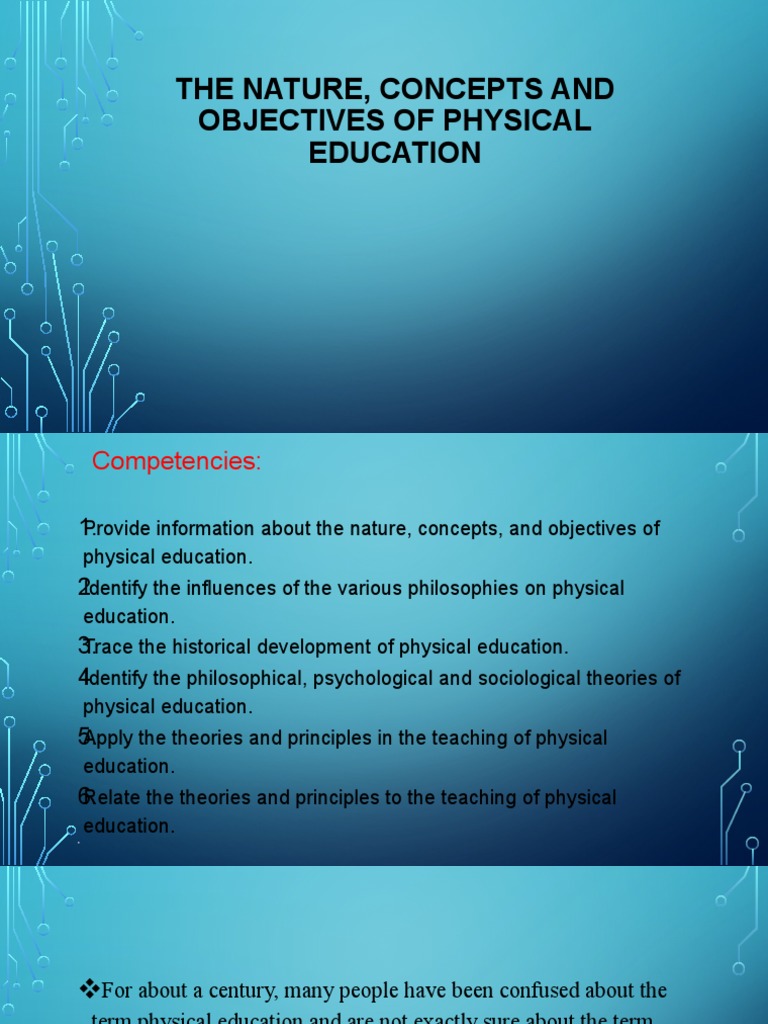 Objectives and Nature of Physical Education | PDF | Objectivity ...