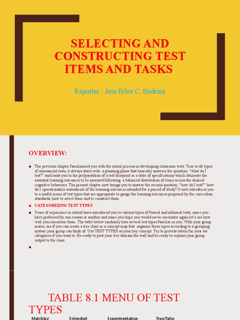 Constructing Effective Test Items | PDF | Multiple Choice | World Politics