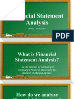 Introduction To Financial Statement Analysis