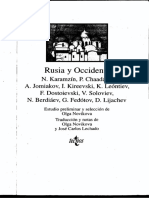 Rusia y Occidente (antología de textos) - Olga Novikova (ed.)