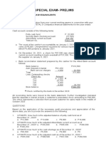 Audit of Cash and Cash Equivalents - Prelims Exam Problems