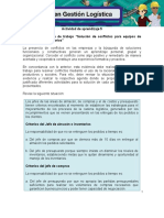 Actividad de Aprendizaje 5 Evidencia 7: Agenda de Trabajo "Solución de Conflictos para Equipos de Trabajo Interdisciplinarios"