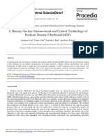 A Density On-Line Measurement and Control Technology of Medium Density Fiberboard (MDF)