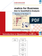 Mathematics For Business: Introduction To Quantitative Analysis