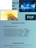 Measurement of Time and Temperature