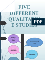 Five Different Qualitative Studies