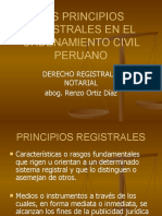 Los Principios Registrales en El Ordenamiento Civil Peruano