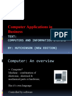 Computer Applications in Business: Text: Computers and Information Systems By: Hutchinson (New Edition)