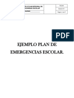 Plan de Emergencias Escolar (PISE) 