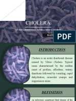 Cholera: DATE: JULY 30, 2021