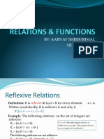 Relations & Functions: By-Aarnav Shrishrimal Xii A (Science)