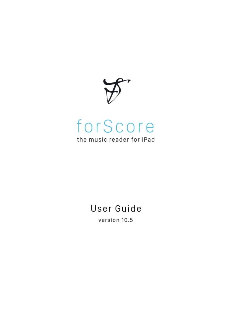Forscore User Guide Download Free PDF Ios Tag (Metadata)