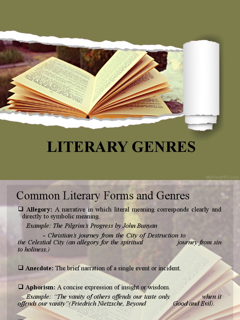 Literary Genres PDF Poetry Novels