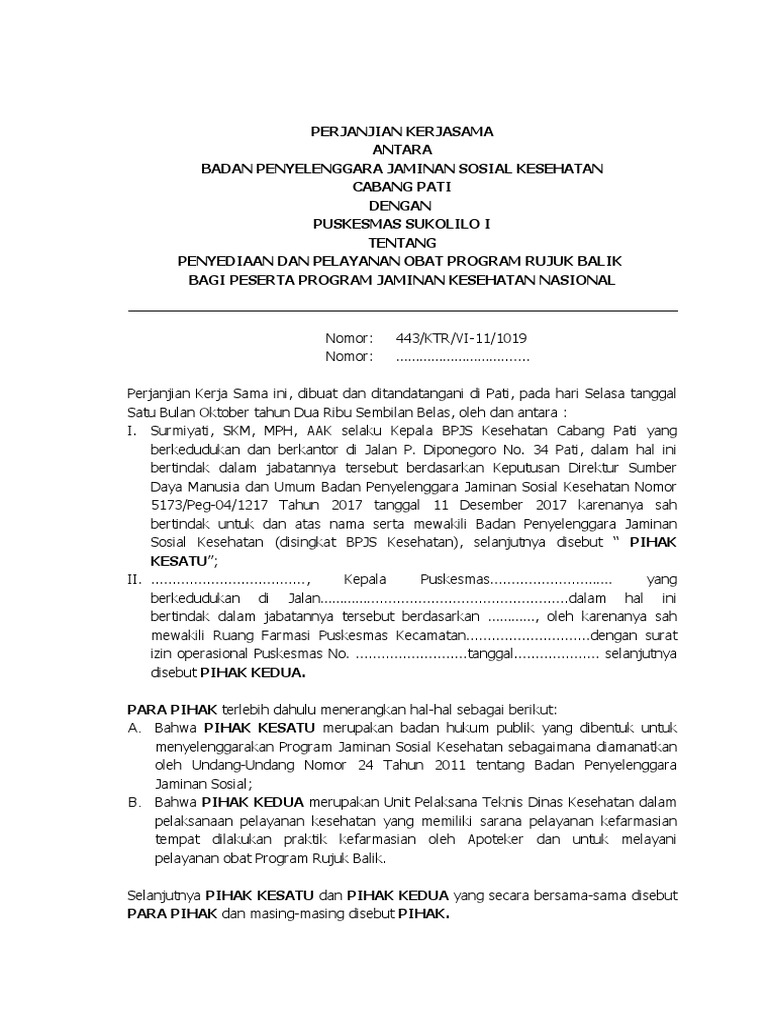 MOU Rujuk Balik | PDF | Pengembangan Diri
