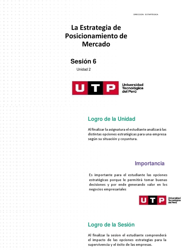 Estrategias de Posicionamiento Empresarial | PDF | Mercado (economía ...