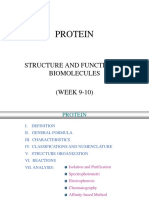 Protein: Structure and Function of Biomolecules