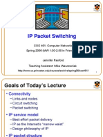 IP Packet Switching: COS 461: Computer Networks Spring 2006 (MW 1:30-2:50 in Friend 109)