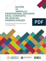 La Formacion Continua y El Desarrollo Profesional Docente