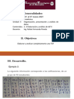 2.3 Eboración y Análisis de TDF II