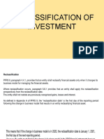 Reclassification of Investment