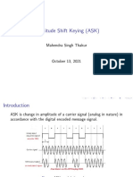 Amplitude Shift Keying (ASK) : Mahendra Singh Thakur