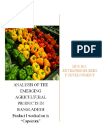 Analysis of The Emerging Agricultural Products in Bangladesh