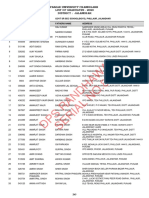 Dps Randhawa Serial No.8: Panjab University Chandigarh List of Graduates - 2020 District: Jalandhar