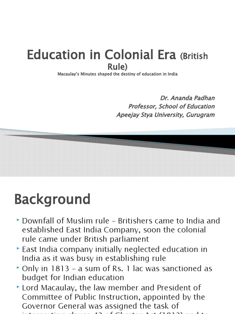 Education Policy in Colonial India | PDF | British Raj | Teachers