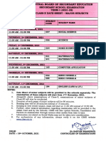 CBSE Class 10 Date Sheet 2022