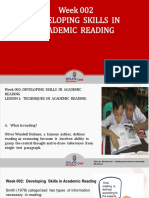 Week 002-Presentation Developing Skills in Academic Reading