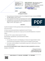 Avviso Chiusura Scuola "Di Giacomo - Santa Chiara" Di Qualiano Del 18 Ottobre 2021