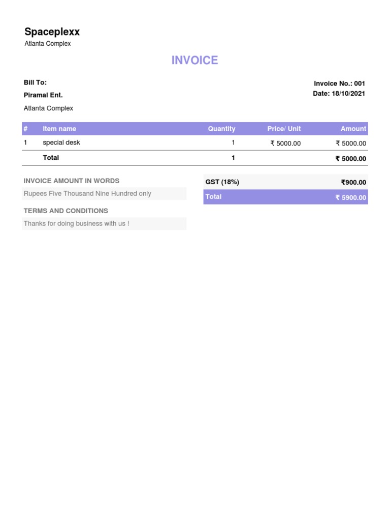 Invoice | PDF