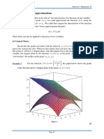 Calculus (V) : Linear Approximations: X X X X X X