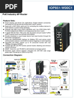 Iop851-W00C1: Poe Industry Ap-Router