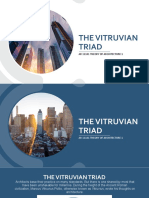 The Vitruvian Triad: Ar 11141 Theory of Architecture 1