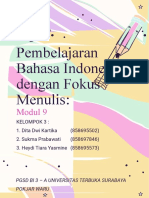 MODUL 9 KB 1 KB 2 - MODEL PEMBELAJARAN BAHASA INDONESIA DENGAN FOKUS MENULIS (1)
