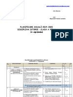 Planificare Calendaristicc483 Clasa a Vii A