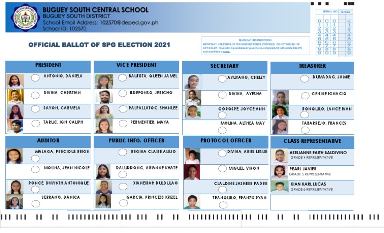 SPG Election 2021 Official Ballot | PDF