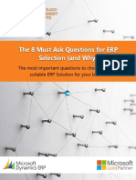 Ebook The 8 Must Ask Questions For ERP Selection and Why