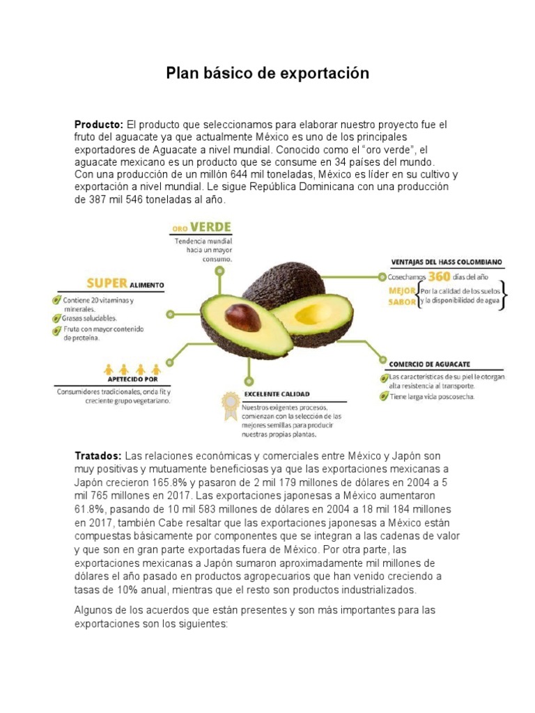 Plan Básico de Exportación | PDF | México | Exportaciones