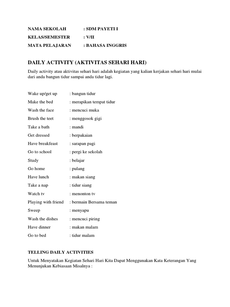 daily-routine-in-english-pdf