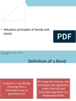 Valuation Principles of Bonds and Stocks